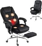 Vinsetto B&uuml;rostuhl mit Vibrtationsmassage, Ergonomischer Schreibtischstuhl -...