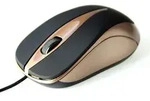 Media-Tech Plano Maus USB Optisch 800 DPI - Braun