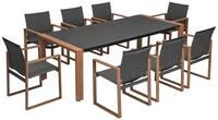 ZENTO Garten-Essgruppe &ndash; Anthrazit/Braun