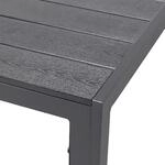 Non-Wood Aluminium Gartentisch anthrazit / grau 160 x 90 x 74 cm
