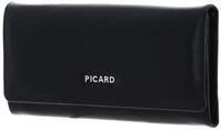 PICARD Leder Geldb&ouml;rse Peakline 1 Long Wallet Black schwarz