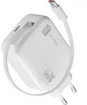 Cellularline 65-W-GAN+-LADEGER&Auml;T MIT AUSZIEHBAREM KABEL UND USB-C-ANSCHLUSS,