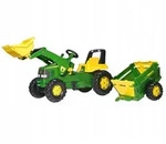 Rolly Toys rollyJunior John Deere Lader + Anh&auml;nger - Wei&szlig;