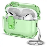 Schutzh&uuml;lle f&uuml;r Apple AirPods Pro 3, Tech-Protect Bounce Pro, Transparent-Gr&uuml;n -
