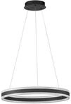 Nova Luce LED Pendelleuchte Alaro dimmbar 46W warmweiss 3000K Schwarz Stahl Aluminium