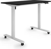 ESMART Germany ETX-121GB 120 x 60 cm Wei&szlig; Ergonomischer Steh-Sitz-Schreibtisch...