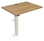 STIER Elektrisch h&ouml;henverstellbarer Steh-Tisch 501-9 80 x 60cm Nussbaum
