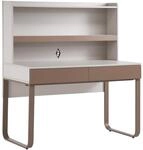 BEAUTYSOFA Moderner Arbeitstisch BOREO Schreibtisch 120 cm mit Aufsatz, 2...