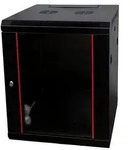 Baseline 15U Wandschrank mit Glast&uuml;r 600x600x770mm (BxTxH)