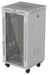 LANBERG 19" 22U 600x600 freisteh. LCD Glast&uuml;r V2(FlatPack)gr