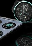 Serie 54 AMOLED GPS Schwarze und gr&uuml;ne Smart-Calling-Uhr