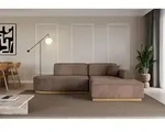 ALTDECOR Ecksofa in L-Form IREA-L1-v2 232x165x80 cm Braun Corner Sofa Eckcouch Couch