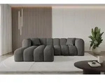 ALTDECOR Ecksofa in L-Form OLEA-L1 - 231x173x74 cm Dunkelgrau - Corner Sofa Bett