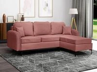 MIRJAN24 Ecksofa Venice, Sofa mit Bettkasten und Schlaffunktion, Metallf&uuml;&szlig;e,...