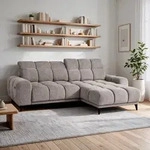 Ecksofa L-Form MARCO MINI 275 x 182 cm Rechte, Modernes Sofa mit elektrische