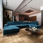 Masseno Ecksofa GAIAN mit Schlaffunktion U-Form, Sofa mit Bettkasten,...