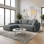 BEAUTYSOFA Ecksofa L-Form DALLAS 255 cm, Ecksofa mit Schlaffunktion und...