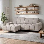 Ecksofa L-Form MARCO MINI 275 x 182 cm Linke, Modernes Sofa mit elektrische