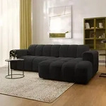 Masseno Ecksofa TISI L-Form, Wohnzimmersofa, Couch, Soffa, Couchgarnitur-...