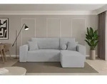 ALTDECOR Ecksofa mit Schlaffunktion und Bettkasten - SENO-L - 249x139x85 - Grau -