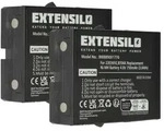 EXTENSILO 2x Akku Ersatz f&uuml;r Danfoss BT06K, 2303692 f&uuml;r...