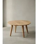 Couchtisch BOHA Massivholz Akazie, Wohnzimmertisch rund &Oslash;75 x 40 cm,...
