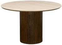 Runder Esstisch "Auren", Durchmesser 120 cm, 4 Pl&auml;tze, beige - Beige