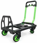DeTec. 2-in-1 Sackkarre klappbar, Plattformwagen bis 150 kg, Transportkarre bis...