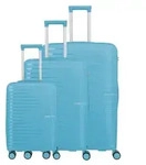 Travelite Trolley Pacific Trolley 4w Set L/M/S 52 x 78 x 28 - Blau