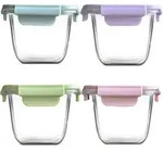 Glas-Vorratsdosen mit Deckel, luftdicht, 900ml, 4er Set