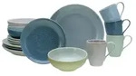 CreaTable, 23844, Reactive Aqua, Kombiservice 16-tlg, Steinzeug - Blau