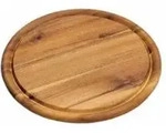 Kesper 28442, Schieferplatte, Holz, Holz, Rund, 25 cm, 1,5 cm - Braun