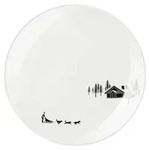 ASA Dessertteller, sled dogs SNOWTRAC D. 20,5 cm, H. 2,2 cm - Wei&szlig;