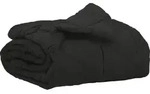 vidaXL Sommerdecke 220 x 155 cm Sommer 200 gsm Schwarz - Schwarz