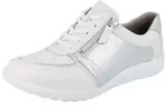 WALDL&Auml;UFER Orthotritt M Ira Damen Schn&uuml;rschuhe wei&szlig; beige silber Leder...
