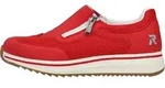 Rieker Damenschuhe Halbschuhe Slipper Rot Fashion Casual - Rot - 37