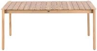 BELIANI Gartentisch Hellbraun Akazienholz 180 x 100 cm Rechteckig f&uuml;r 6...