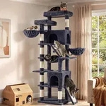Feandrea Kratzbaum gro&szlig;, XXL Katzenbaum mit Kratzbrettern und Sisal, Kletterbaum -