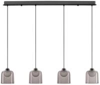 Nova Luce LED Pendelleuchte Dione 20W warmweiss 3000K Rauchgrau Schwarz...