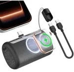 Powerbank 10000mAh Mini PD 22.5W USB C RORRY, tragbare Power Bank - Schwarz