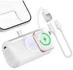 RORRY PalmGo Powerbank,10000mAh Mini Power Bank PD 22.5W Integrierter USB C - Wei&szlig;