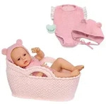 BABY born Real Puppe M&auml;dchen heller Hautton offene Augen 43 cm