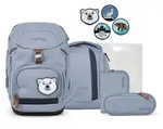 ergobag pack Schulrucksack-Set F&auml;hrtenlesB&auml;r - Grau