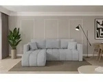 ALTDECOR Ecksofa mit Schlaffunktion und Bettkasten - GARD-L - 226x146x85 - Grau -