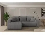ALTDECOR Ecksofa mit Schlaffunktion und Bettkasten - MILA-L - 277x194x86 - Grau -