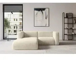 ALTDECOR Ecksofa - MIRA-L1 - 227x179x89 - Creme - Corner Sofa Eckcouch Couch L-Form,