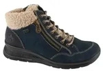 Rieker Damen Stiefeletten mit Schn&uuml;rung Beige Marineblau L770114 - Beige - 37