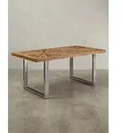 Esstisch Mango Massivholz Esszimmertisch 200x76,5x100 cm, K&uuml;chentisch Loft...