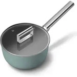 20 cm gro&szlig;e, matte, smaragdgr&uuml;ne kocht&ouml;pfe + deckel Smeg SPF2012EGM - Gr&uuml;n