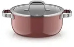 WMF WMF FT Mineral Pro Pots Fusiontec Mineral Pro, Bratentopf mit Deckel, 24 cm, Rose